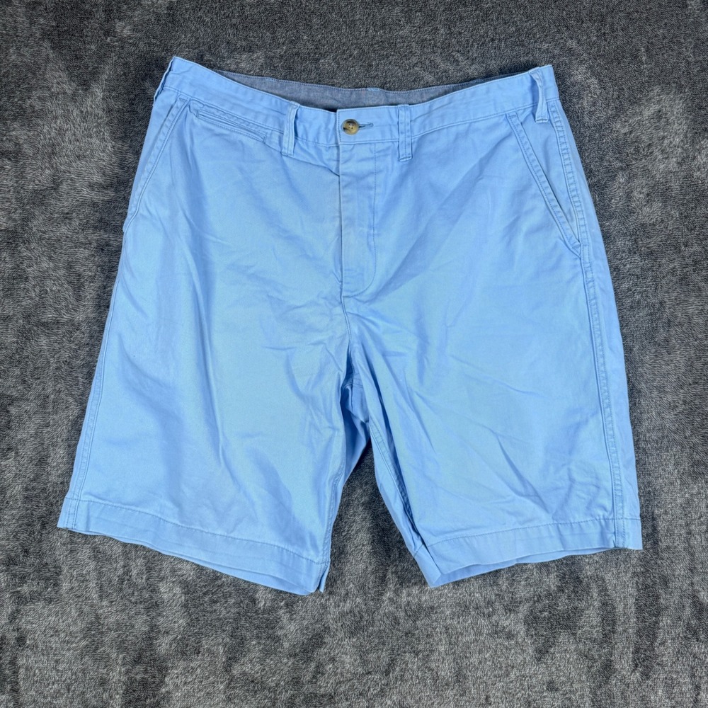 Polo Ralph Lauren Mens 34 Blue Relaxed Fit Cotton Chino Shorts Light Blue